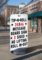 Tip 'N Roll Standard Message Board Sign