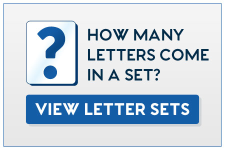 Letter Set Quantities